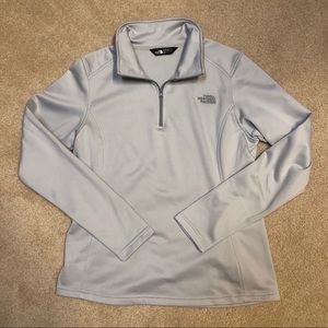 The North Face Light Grey Pull Over -  Medium